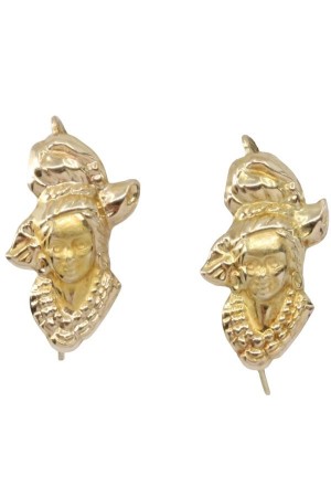 BOUCLES D'OREILLE VISAGE FEMME CRÉOLE