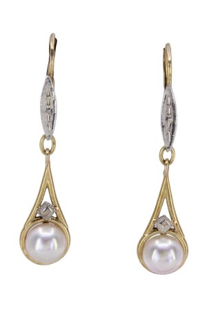 DORMEUSES PERLES ART-DÉCO