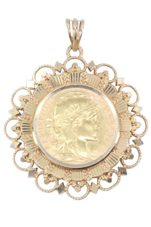 PENDENTIF 20 FRANCS MARIANNE