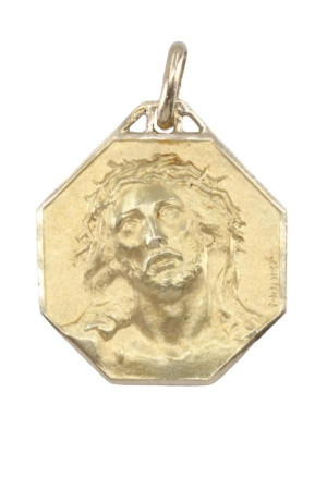 MÉDAILLE CHRIST SIGNÉE MONIER