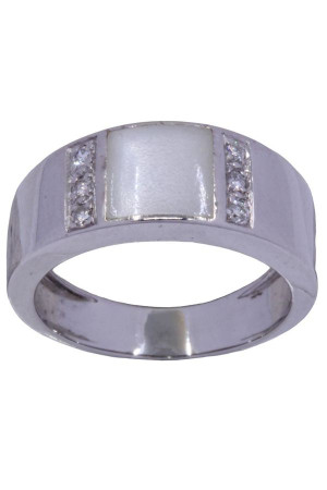 BAGUE NACRE ET DIAMANTS