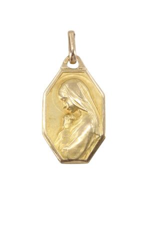 medaille-vierge-ancienne-or-18k-occasion-11217