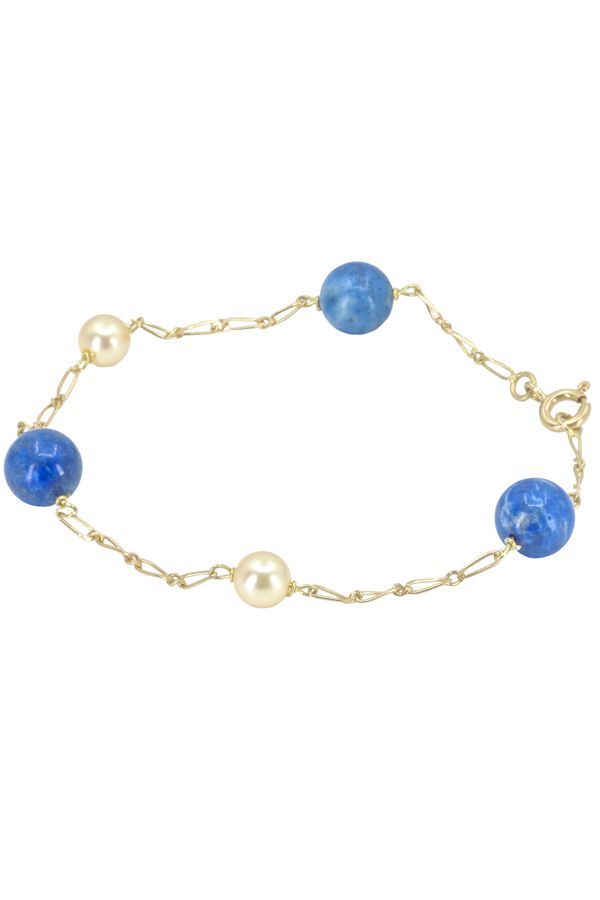 bracelet-perles-et-lapis-lazuli-or-18k-occasion-11301