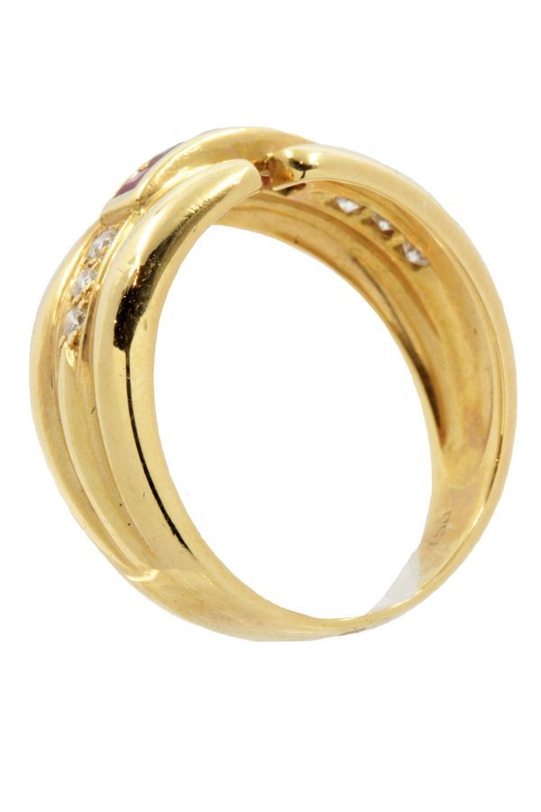 Bague-moderne-rubis-diamants-or-18k-occasion-6990