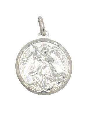 medaille-saint-michel-or-blanc-18k-occasion-3220