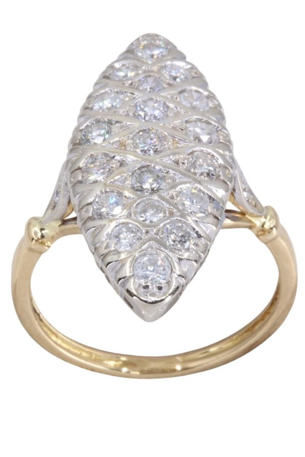 BAGUE MARQUISE DIAMANTS