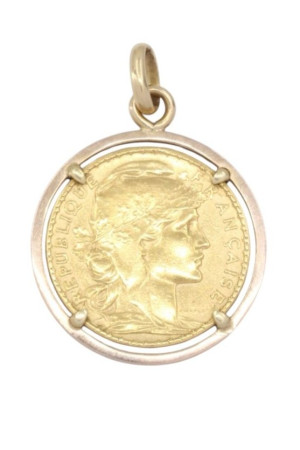 PENDENTIF PIÈCE 20 FRANCS