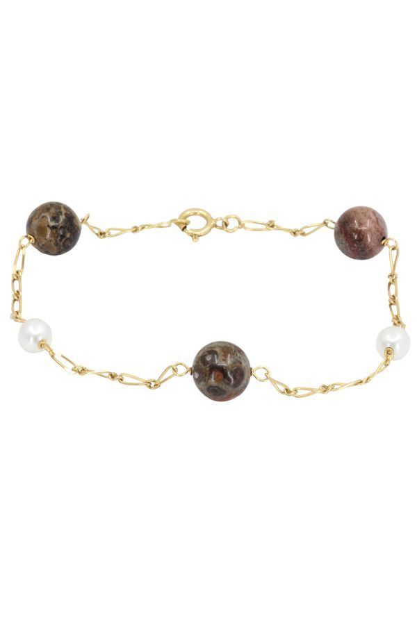 bracelet-perles-pierres-or-18k-occasion-11801