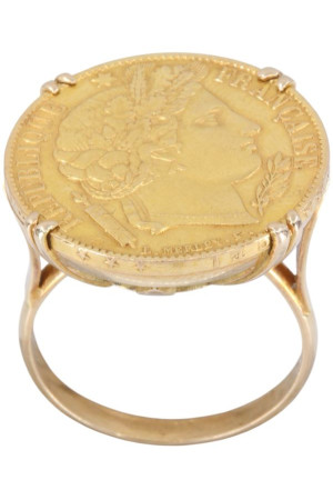 BAGUE PIÈCE 20 FRANCS