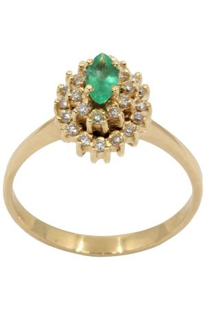 bague-marquise-emeraude-diamants-or-18k-occasion-4107
