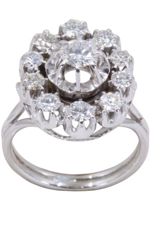 BAGUE FLEUR DIAMANTS
