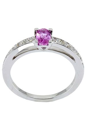 bague-signee-garel-saphir-rose-diamants-or-18k-occasion-4373