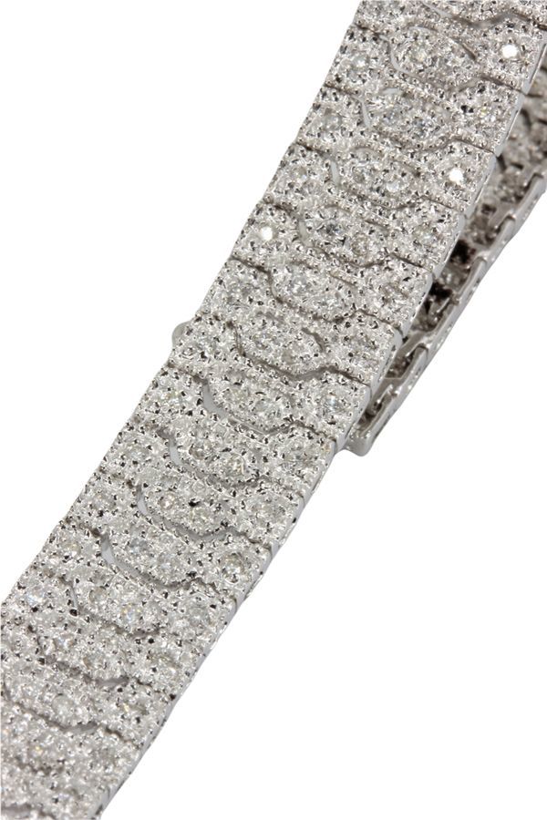 bracelet-articule-diamants-or-18k-occasion-4401