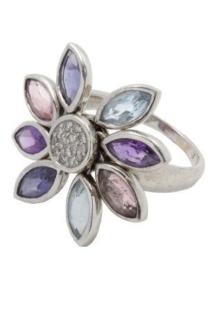 Bague-moderne-fleur-diamants-or-18k-occasion-8266