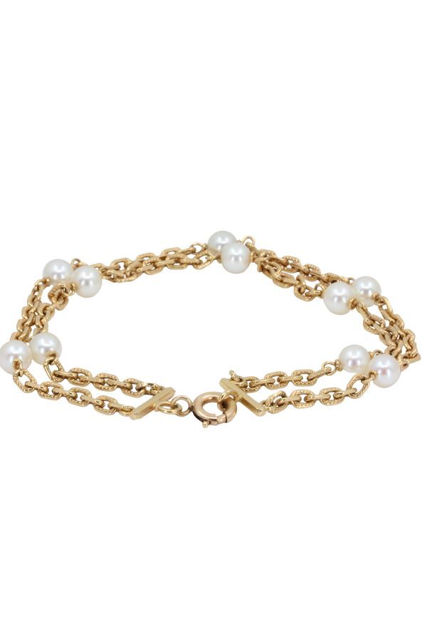 bracelet-2-rangs-perles-or-18k-occasion-11897