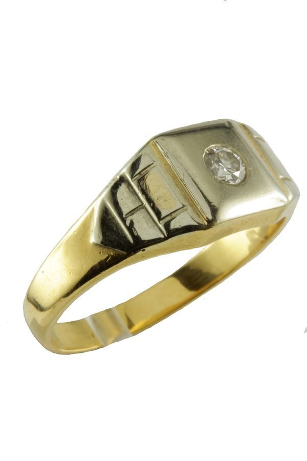 Bague-chevaliere-diamant-or 18k-occasion-5137