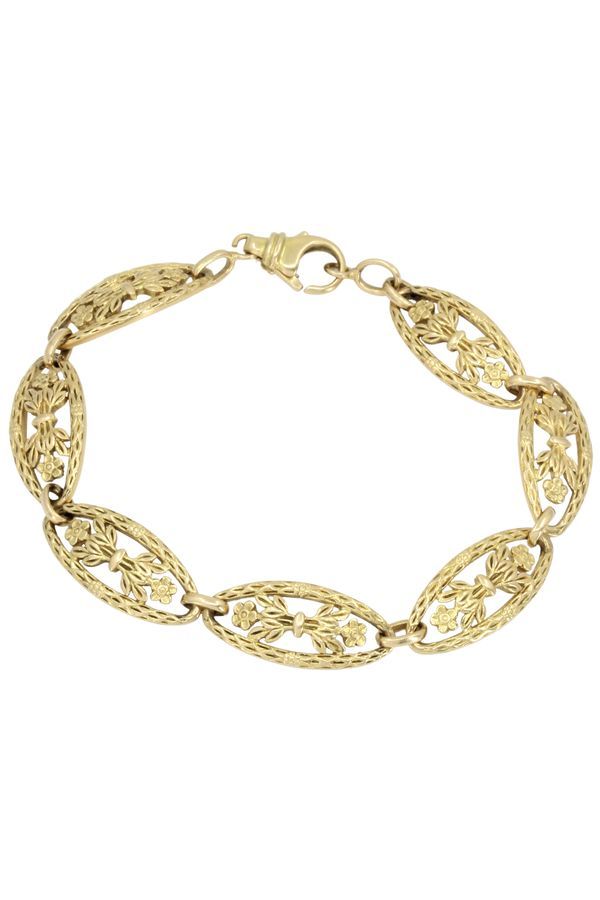 bracelet-ancien-decor-floral-or-18k-occasion-11936