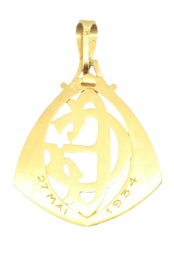 medaille-ancienne-monogramme-or-18k-occasion-5400