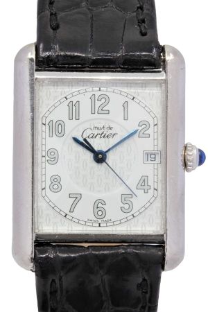 Cartier-tank-must-de-2414-quartz-argent-occasion-5420