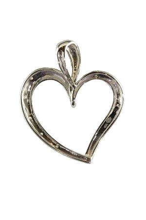 Pendentif-coeur-diamants-or 18k-occasion-4900