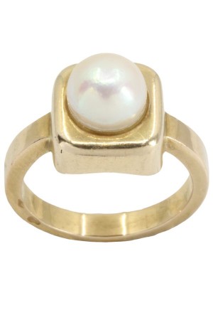 BAGUE MODERNE PERLE