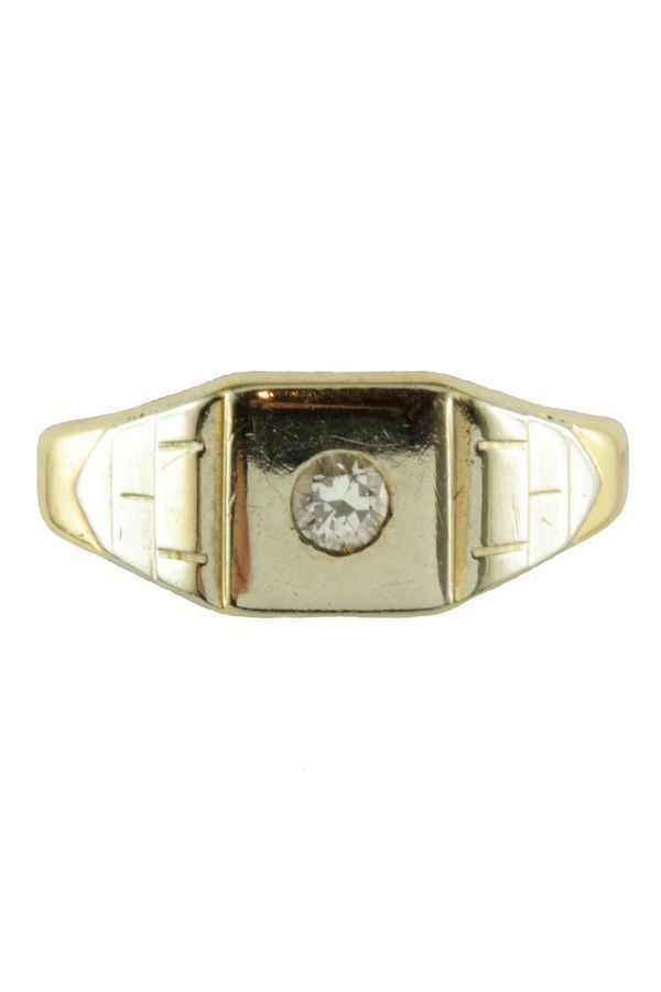 Bague-chevaliere-diamant-or 18k-occasion-5068