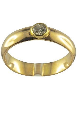 Bague-solitaire-diamant-or 18k-occasion-5031