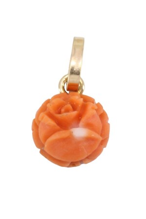 PENDENTIF ANCIEN CORAIL