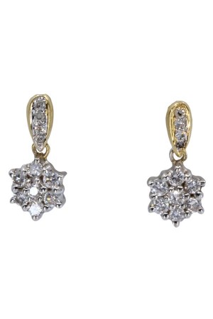 BOUCLE D'OREILLES ÉTOILES DIAMANTS