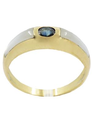 Bague-moderne-nacre-spinelle-or-18k-occasion-7930