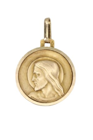 MÉDAILLE CHRIST SIGNÉE GRUN