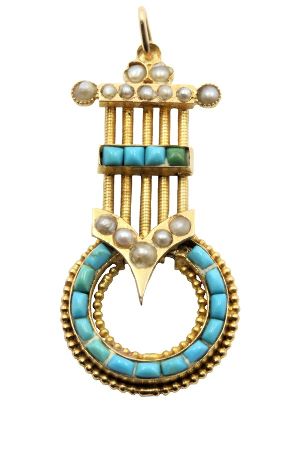 pendentif-ancien-turquoises-or-18k-occasion-8771