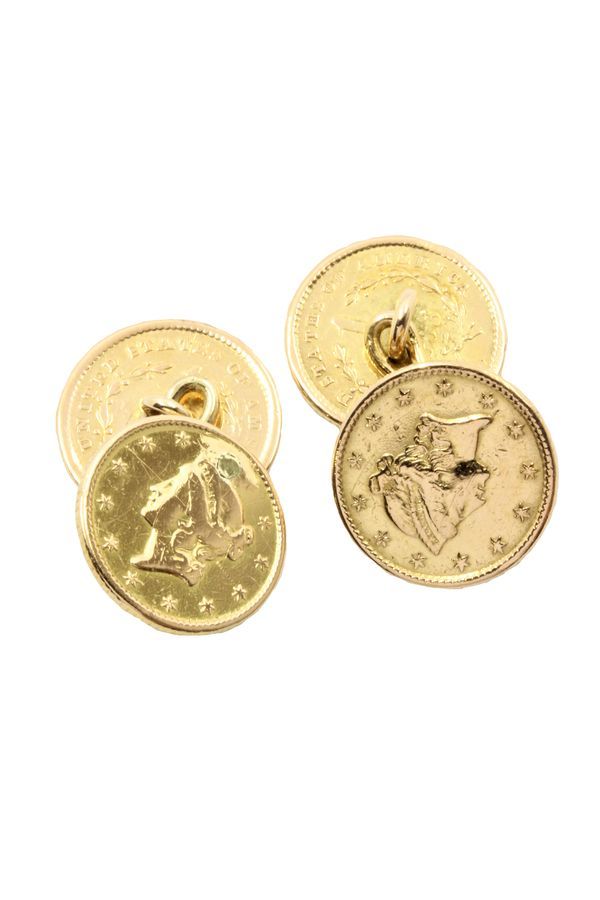 boutons-de-manchettes-1-dollar-or-18k-occasion -8844