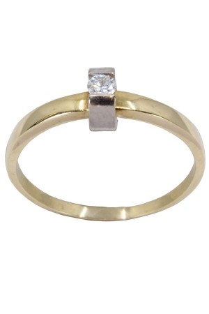 SOLITAIRE DIAMANT 0.09 CARAT