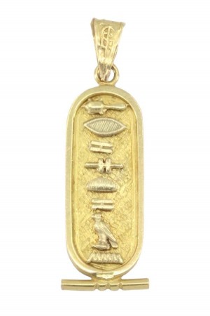 PENDENTIF CARTOUCHE ÉGYPTIEN