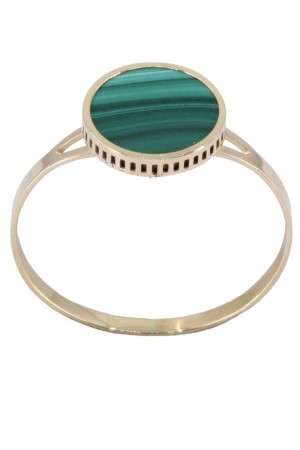 BAGUE MODERNE MALACHITE