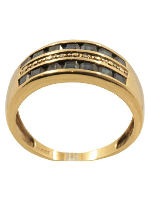 Bague-moderne-saphirs-diamants-or-18k-occasion-5878