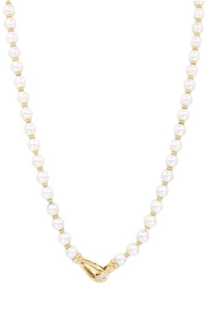 COLLIER DE PERLES ET DIAMANTS