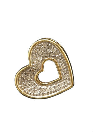 Pendentif-coeur-diamants-or 18k-occasion-4262