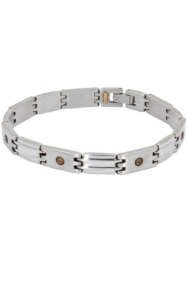 bracelet-homme-or-et-acier-18k-9830