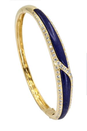 jonc-ouvrant-lapis-lazuli-et-diamants-or-18k-occasion-10065