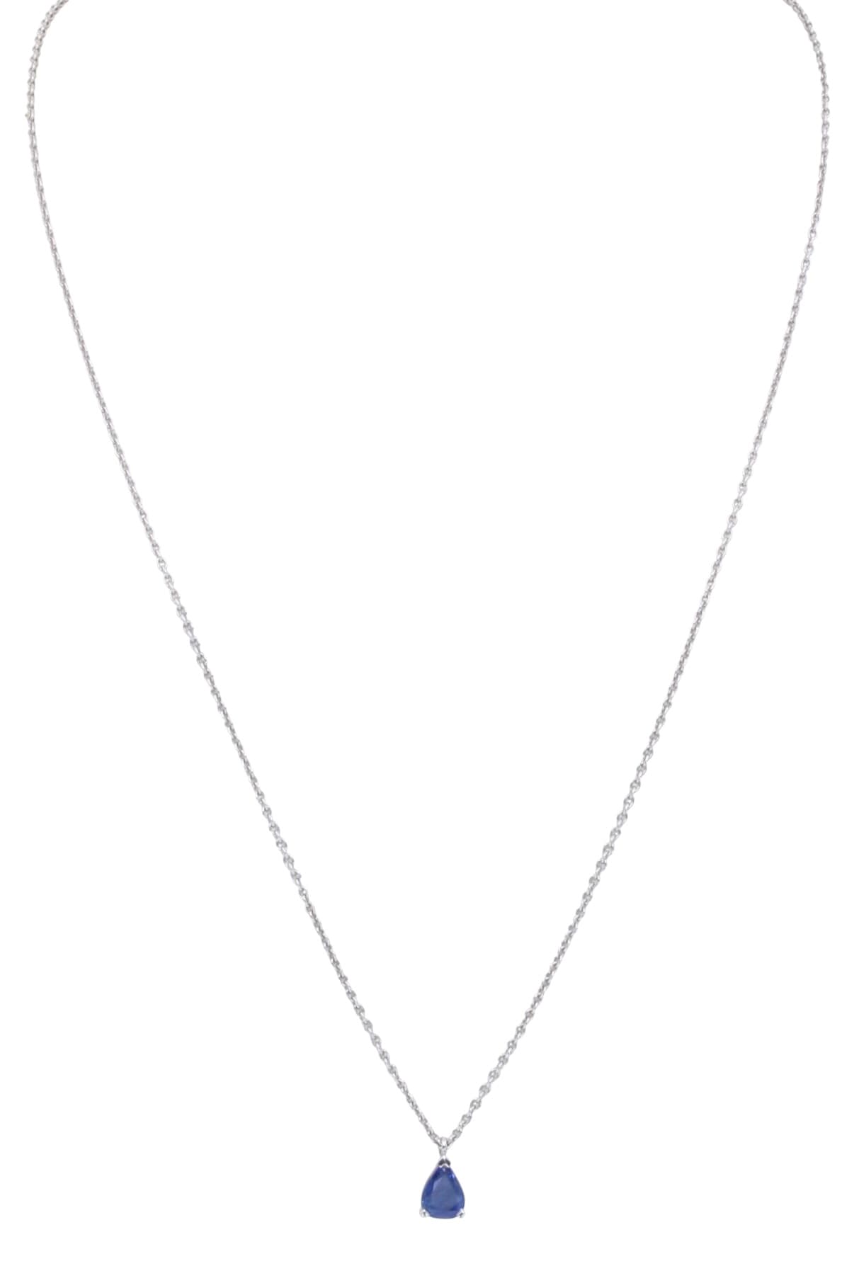 Collier Moderne Saphir Poire