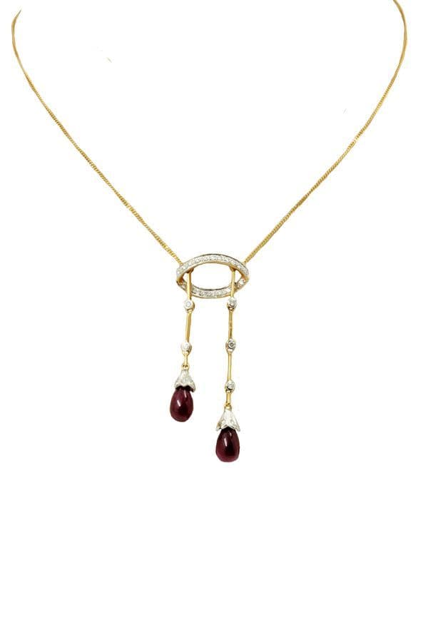 Collier Négligé Rubis et Diamants - photo 2