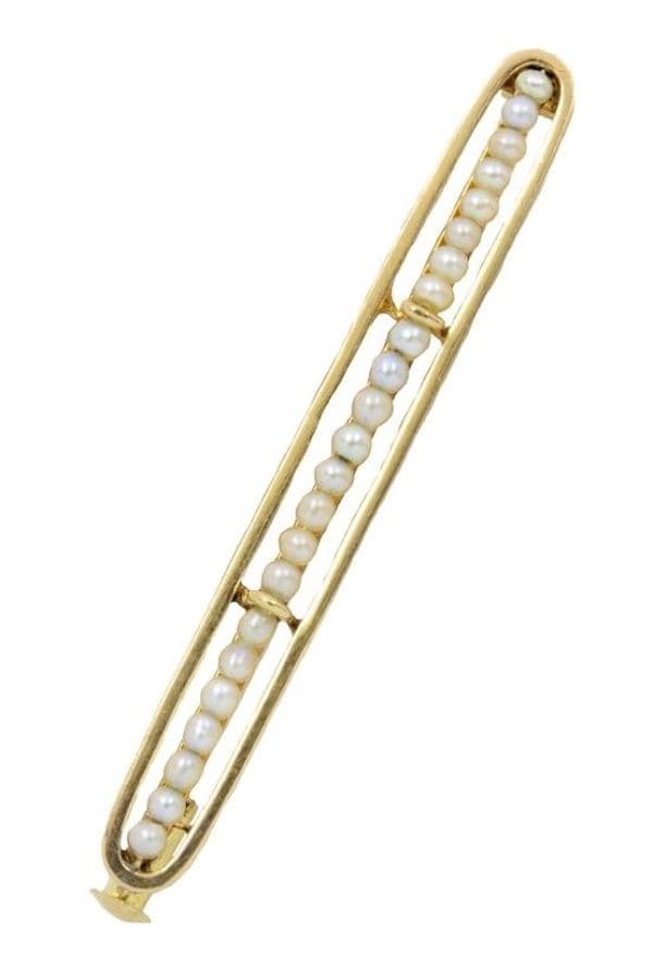 Barrette Ancienne Perles