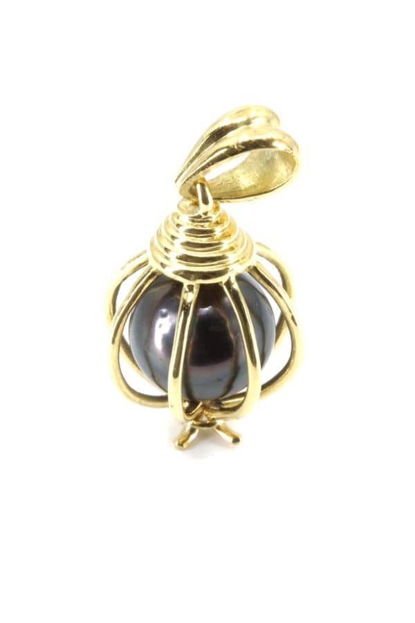 PENDENTIF PERLE NOIRE, photo 1 sur 2