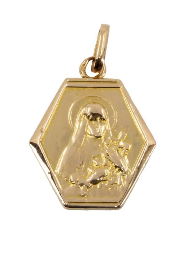 MÉDAILLE SAINTE THERESE ANCIENNE, photo 1 sur 2