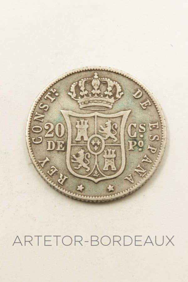 Pièce de 20 centimes Alfonso XII - photo 2