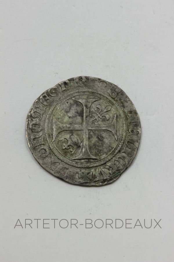 1/2 blanc dit Guénar Charles VI - photo 2