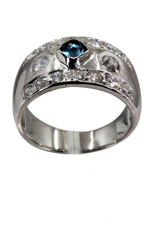 BAGUE TOURMALINE ET DIAMANTS, photo 2 sur 3