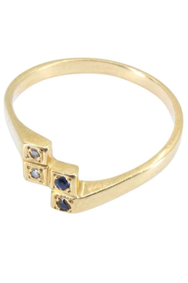 Bague Ancienne Saphirs et Diamants - photo 5